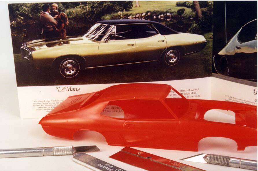 bare metal foil model car