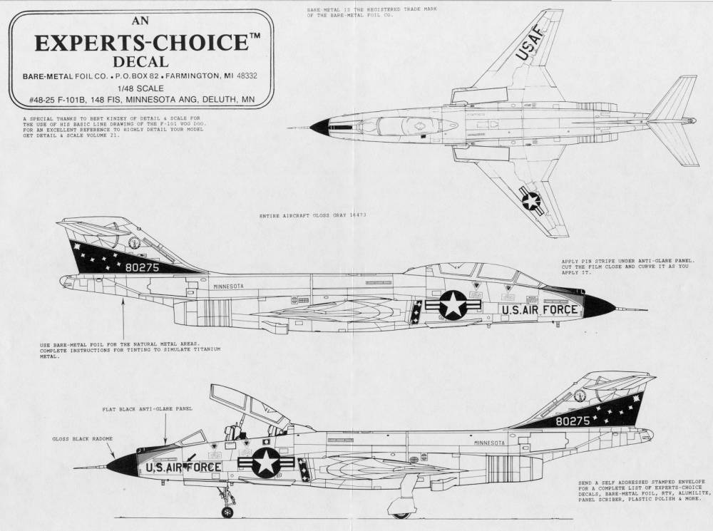 48-25 F-101B 148 FIS MN ANG