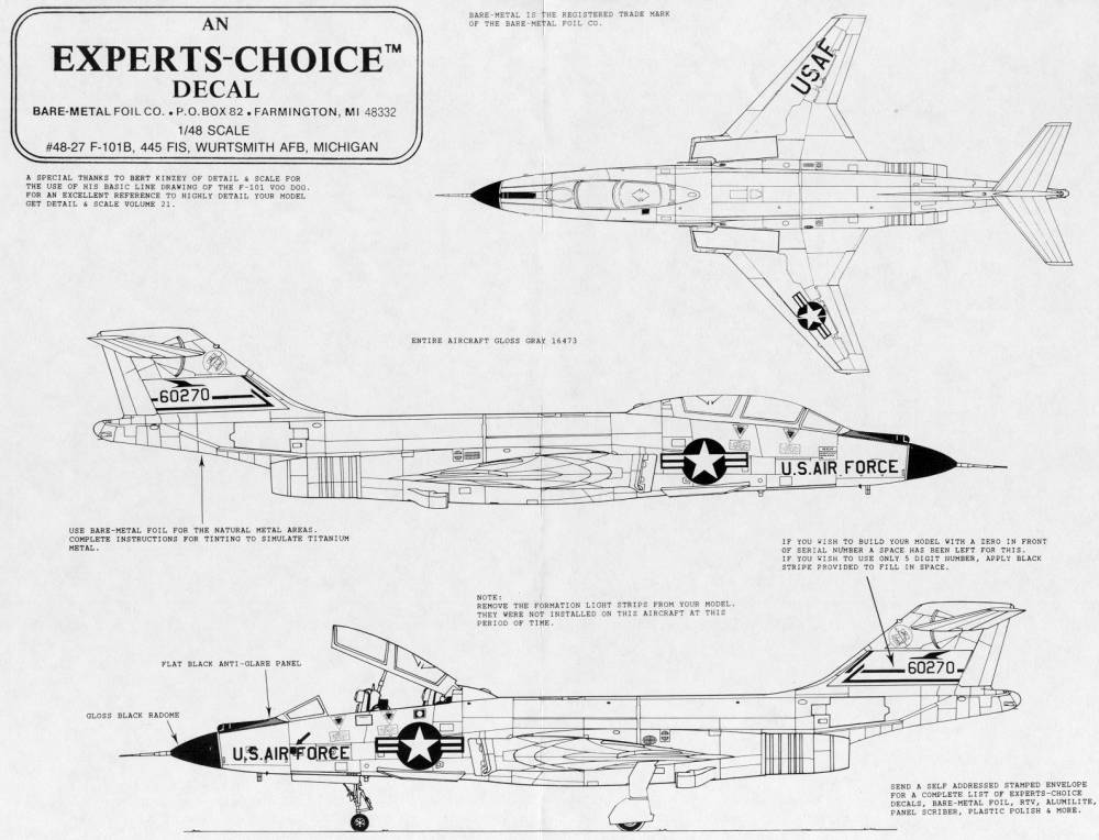 48-27 F-101B 445 FIS WURTSMITH, MI