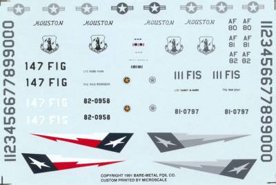 48-30 DECAL F-16 TEXAS ANG