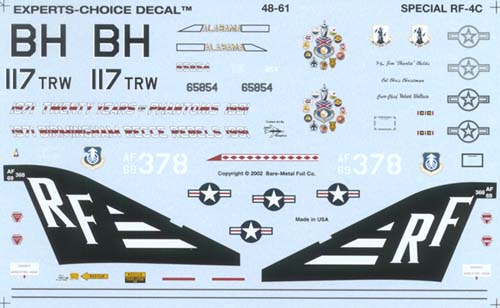 48-61 RF4-C 117TRW AL ANG 20th Anniv.